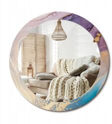  Prémium tükör üveg díszkerettel, nyomott mintával 80 cm Márvány kő (010090550110300053830)