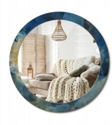  Kerek fali tükör, fi 80cm, márvány ónix, üveg nyomtatással (010090550110300053863)