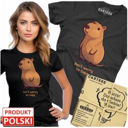 Gartees Női Póló Don't Worry Be Capy Kapibara Capybara Style Tshirt Nyomtatás
