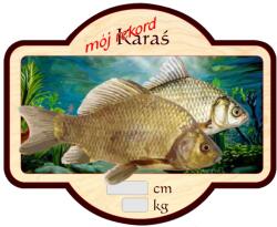 Perfekt Hűtőmágnes Perfekt 3D Hatás Ajándék Horgásznak Kárász Rekordom (MNLP-KARAŚ)