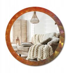  Függő tükör, fi 90cm, Spirál absztrakt, üveg kerettel, nyomott mintával (010090550120300072561)