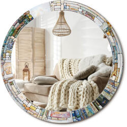  Prémium kerek tükör, ólomüveg, fi 80 cm (010090550110300072641)