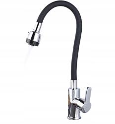 Maibang Fekete Konyhai Csaptelep Flexibilis Kifolyócső Flex 360° Csaptelep 2 Üzemmód (K0157v2)