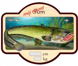 Perfekt Hűtőmágnes Perfekt 3D Hatás Ajándék Horgásznak Harcsa Rekord (MNLP-SUM)