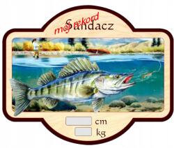 Perfekt Hűtőmágnes Perfekt 3D Hatás Ajándék Horgásznak Süllő Rekord (MNLP-SANDACZ)