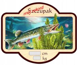 Perfekt Hűtőmágnes Perfekt 3D Hatás Ajándék Horgásznak Az Én Csuka Rekordom (MNLP-SZCZUPAK)