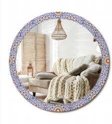 Függő tükör dekoratív kerettel, nyomott mintával XXL 100 cm Keleti kompozíció (010090550130300072630)