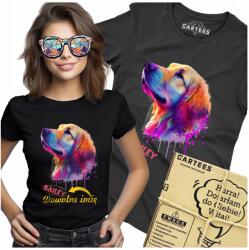 Gartees Női Póló Nyomtatott Személyre Szabott Név Kisállat Fajta Retriver Kutya