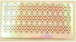 Indiana Holografikus Fólia Nyomtatott Csillámok Gyártásához WTP-No. 064 15x7cm F29 (064-15X7-RD-F29)