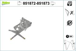 VALEO Mecanism actionare geam VALEO 851872 (851872)