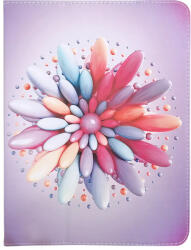  Univerzális tablet könyvtok, mintás, 9"-10", Flower