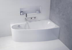 POLYSAN Projekta L Monolith aszimmetrikus akril kád 156x77 cm, jobbos / fehér 21111M (21111M)