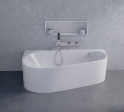 POLYSAN Projekta DL Monolith aszimmetrikus akril kád 156x77cm, balos/fehér 20111MDL (20111MDL)