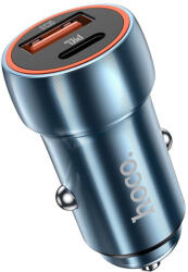  Car charger Hoco USB A + USB C PD QC3.0 3A 20W Z46A sapphire blue (6931474770349)