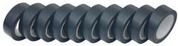 Extol Craft szigetelő szalag, 10db-os, fekete; 19mm×10m×0, 13mm (9510)