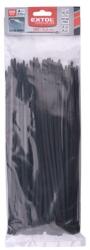 Extol kábelkötegelő 4, 6×280mm 100db, EXTRA, fekete nylon; UV-, sav- és lúgálló (8856234) - szerszamshop24