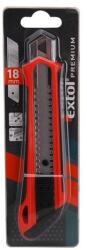 Extol tapétavágó kés, 18 mm fémházas, gumírozott; auto lock, tripla vágóéllel, pótpenge: 9123A, 8855091 (8855022)