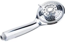 Freshhh zuhanyfej ; LED, vízhőmérséklettől függően színváltó, elem nélkül működik, 5 funkciós, 100mm, fényes (830008) - szerszamshop24