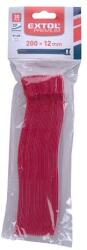 Extol kábelkötegelő 12, 0×200mm 30db, tépőzáras, többször használható (oldható), piros, nylon (8856292) - szerszamshop24