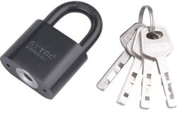 EXTOL PREMIUM 5 év lakat, vas, fekete, 4db kulcs; 40mm, edzett acél kengyel, szárátmérő: 7 mm (8857414)