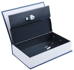 Extol pénzkazetta, könyv típusú, 2db kulccsal, változó színekben, festett acél, műanyag/papír borítás ; 245×155×55mm (99025)