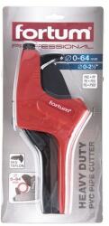 FORTUM garancia műanyagcső vágóolló, max. : 64mm, (PVC, PPR, PP, PE, PEX, PB, PVDF csövekhez) (4775016)