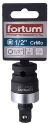 Fortum csuklós adapter, impakt 1/2" dugókulcsok gépi befogásához, 1/2" gépi befogás, CrMo (4790010) - szerszamshop24