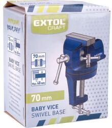 Extol mini satu, forgatható; 70 mm, max. befogás: 40mm, asztalra rögzíthető (19217)