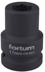 Fortum gépi (impakt) dugófej 3/4", 17mm, L 52 mm, feketített, FORTUM (4703017)