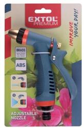 Extol pisztolyos szórófej, locsoló, fém + műanyag, kuplung csatlakozós; állítható sugárcsöves (8876450)