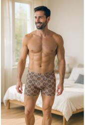 SmithBoxer Barna, mintás stretch alsónadrág M-XXL méretig 4