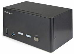 StarTech - 2 portos hárommonitoros DisplayPort KVM kapcsoló - SV231TDPU34K (SV231TDPU34K)