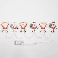 Somogyi Elektronic MLS6 Mikulás fényfüzér, szilikon, 6db melegfehér LED (MLS6)