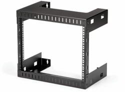 StarTech - 2 oszlopos, 8U magas, nagy teherbírású, falra szerelhető hálózati rack, 19" - RK812WALLO (RK812WALLO)
