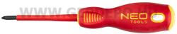 NEO TOOLS TOOLS csavarhúzó SL/PZ1 80mm, 1000V, szigetelt (04-219)