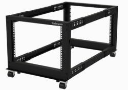 StarTech - 4 oszlopos, 8U magas mobil, nyitott keretű 19" szerverállvány - 4POSTRACK8U (4POSTRACK8U)