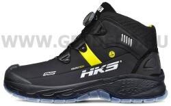 HKS RS 275 BOA gyorsfűzős S3 ESD bakancs, fekete/sárga - 45 (HKS-RS-275-BOA-45)