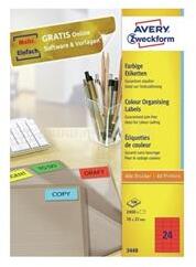 AVERY 3448 70x37mm piros univerzális címke (AVERY_3448) (AVERY_3448)