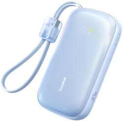 Baseus EnerFill FC21 Qpow 3 Ultra 20000mAh 22.5W Powerbank kijelzővel és kábellel - Kék