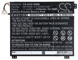 Cameron Sino li-polymer akku (11.4v/4700mAh, acer ap15h8i kompatibilis) fekete (CS-ACK140NB)