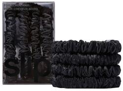 Slip Pure silk skinny scrunchies Black