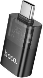 hoco. adapter OTG Type C (férfi) USB A (női) UA36B átlátszó fekete