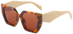 Techsuit - Napszemüveg (3967) - Nőknek, PC Keret és Lencse - Leopárd/Mogyoró