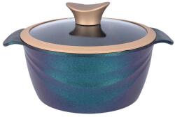 NEOKLIEN Oala Neoklein CSG20-OceanBlue, cu capac din sticla, 20 cm, 2.6 L, aluminiu turnat, invelis anti-aderent (Albastru) (CSG20-OceanBlue)