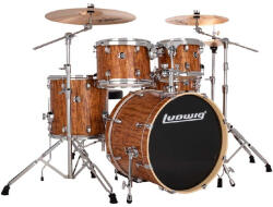 Ludwig Evolution 22" 5 részes dobszerelés állványzattal - Cherry