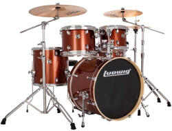 Ludwig Evolution 20" 5 részes dobszerelés állványzattal - Copper