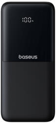 Baseus Lipow 10000mAh 22.5W Powerbank beépített Dual kábellel és kijelzővel (extra fekete Baseus Simple USB-A - USB-C 3A 0.2m kábel) - Fekete