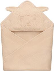 Lionelo Muslin Hooded Towel Beige Sand