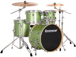 Ludwig Evolution 22" 5 részes dobszerelés állványzattal - Mint