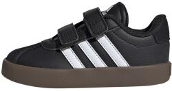 adidas Sportswear adidas Sportswear, VL Court tépőzáras műbőr és nyersbőr sneaker, Fehér, Fekete, 19 EU (ID9156-3K)